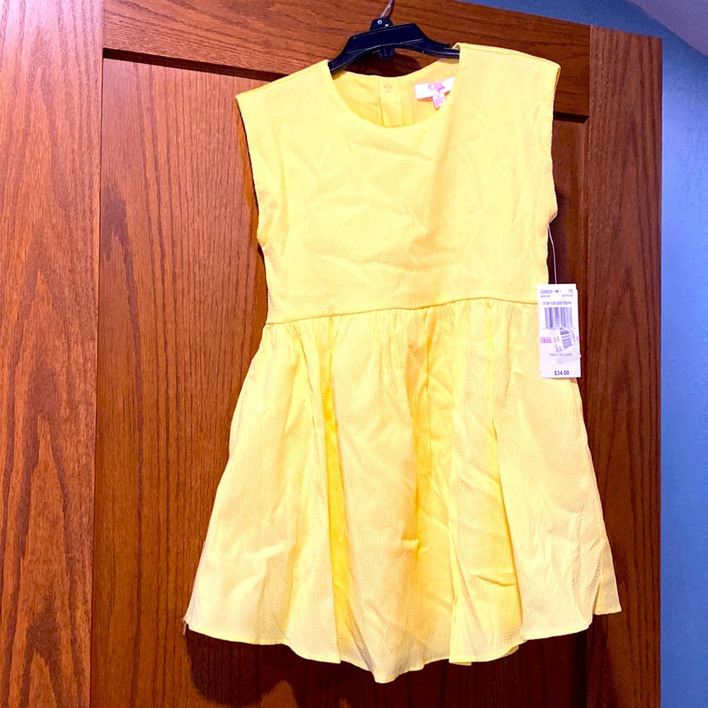 GB Girls Size 6 Yellow Sun Dress NWT